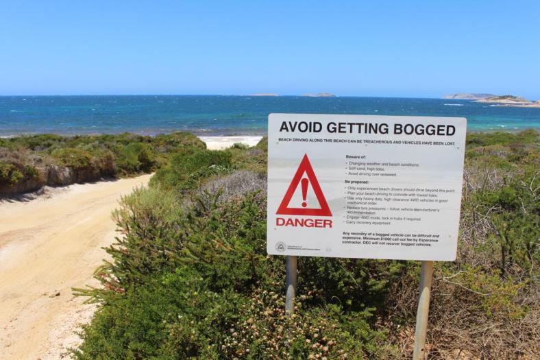 Zufahrt zur Rossiter Bay, Cape Le Grand NP