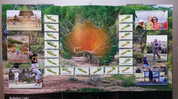 Karte des weitläufigen Golfplatzes