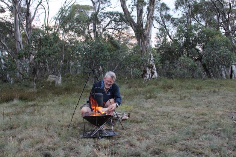 Erst mal Wasserkochen, Camp im High Country den Alpines