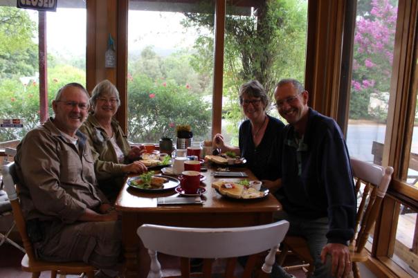 Ein letztes gemeinsames Frühstück in Jamieson, bevor wir uns in Mansfield verabschieden