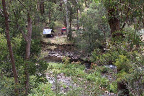 Camp am Howqua River