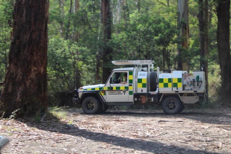 Wir bekommen Besuch von der Feuerwehr, Yarra Ranges NP
