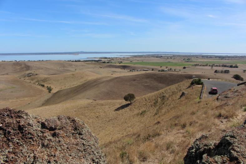 Lake Corangamite vom Red Rock Aussichtspunkt